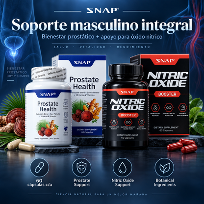 DUO PROSTATE + NITRIC OX™ 💙⚡ APOYO PROSTÁTICO, CIRCULACIÓN Y VITALIDAD MASCULINA — OFERTA ESPECIAL