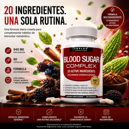 BLOOD SUGAR COMPLEX - TOPLUX NUTRITION