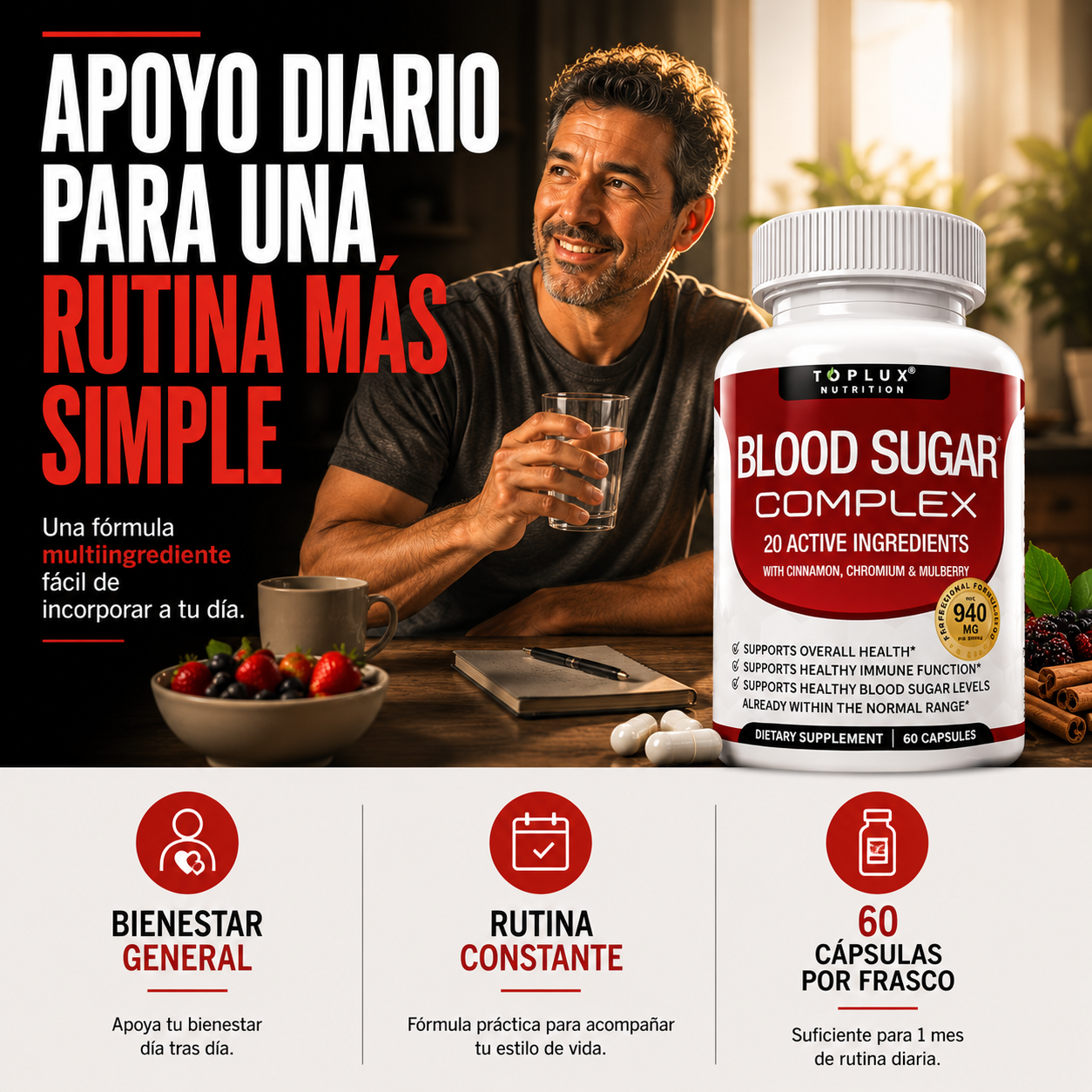 BLOOD SUGAR COMPLEX - TOPLUX NUTRITION