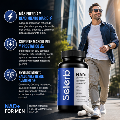 SELERB NAD - HOMBRE | ENERGÍA, VITALIDAD Y SOPORTE MASCULINO 🔥
