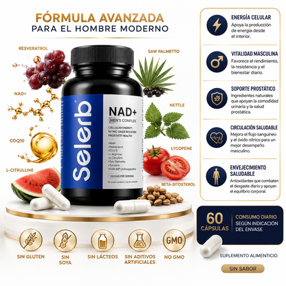 SELERB NAD - HOMBRE | ENERGÍA, VITALIDAD Y SOPORTE MASCULINO 🔥