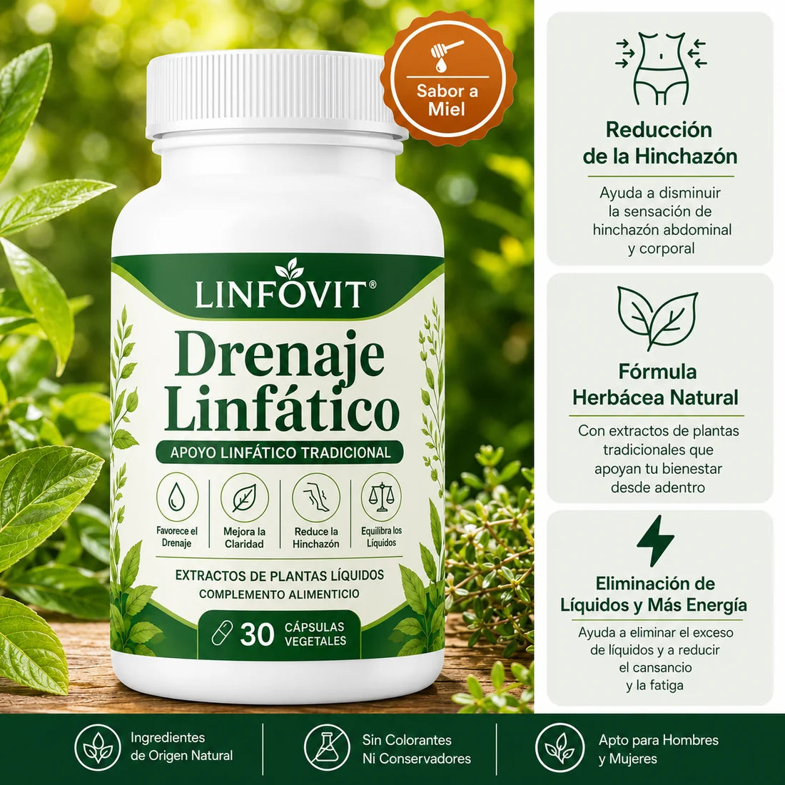 LINFOVIT™ DRENAJE LINFÁTICO X60 – SOPORTE BOTÁNICO PARA SENTIRTE MÁS LIGERA 🌿💧 OFERTA ESPECIAL