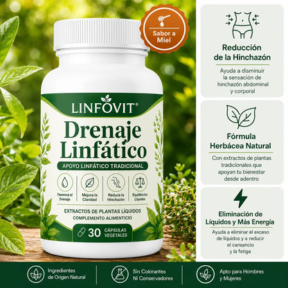 LINFOVIT™ DRENAJE LINFÁTICO X60 – SOPORTE BOTÁNICO PARA SENTIRTE MÁS LIGERA 🌿💧 OFERTA ESPECIAL