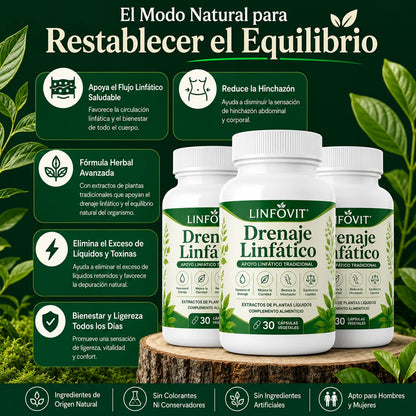 LINFOVIT™ DRENAJE LINFÁTICO X60 – SOPORTE BOTÁNICO PARA SENTIRTE MÁS LIGERA 🌿💧 OFERTA ESPECIAL