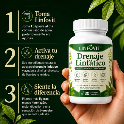 LINFOVIT™ DRENAJE LINFÁTICO X60 – SOPORTE BOTÁNICO PARA SENTIRTE MÁS LIGERA 🌿💧 OFERTA ESPECIAL