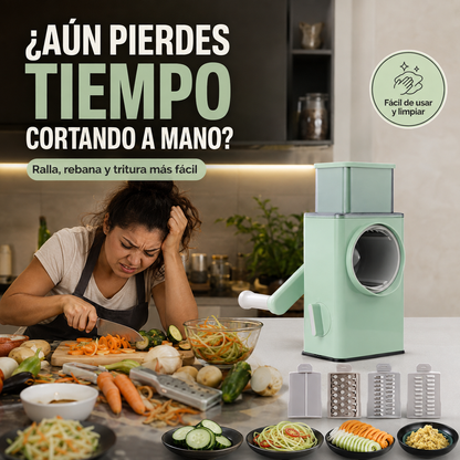 VEGGIECUT™ 3 EN 1 🥕⚡ – CORTA, RALLA Y REBANA VERDURAS EN SEGUNDOS | OFERTA ESPECIAL