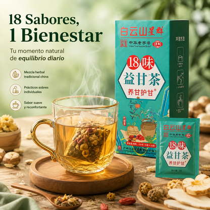 TÉ HERBAL CHINO 18 SABORES™ 🍵🌿 — TU RITUAL NATURAL DE BIENESTAR | OFERTA ESPECIAL 🔥