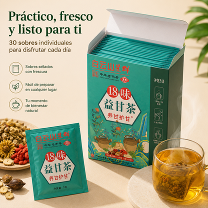 TÉ HERBAL CHINO 18 SABORES™ 🍵🌿 — TU RITUAL NATURAL DE BIENESTAR | OFERTA ESPECIAL 🔥