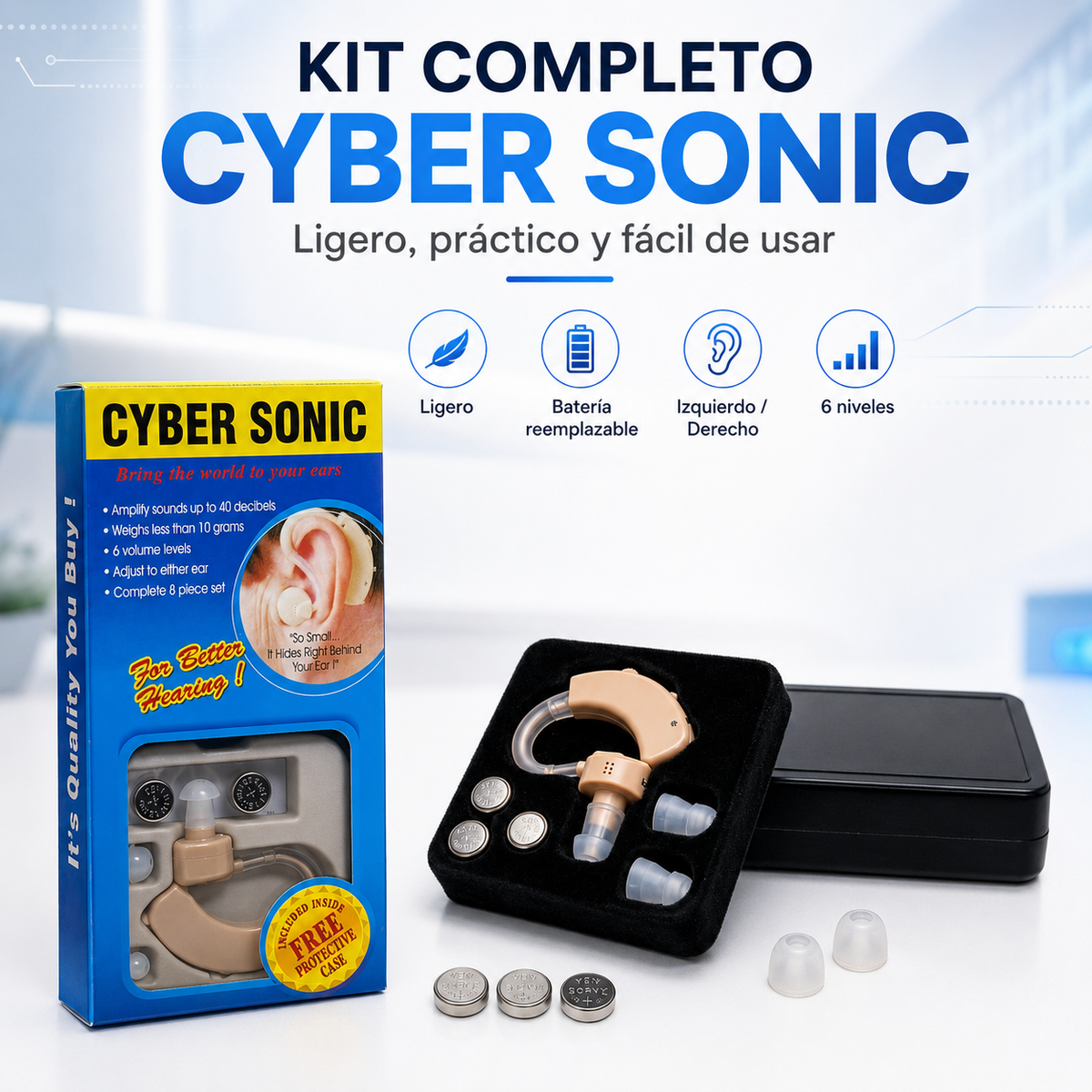 CYBER SONIC™ AMPLIFICADOR DE SONIDO 2UND – VUELVE A SEGUIR CADA CONVERSACIÓN 👂✨