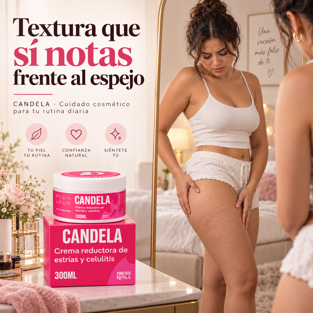 CANDELA BODY SCULPT 300G – PIEL MÁS LISA EN GLÚTEOS Y PIERNAS ✨🔥