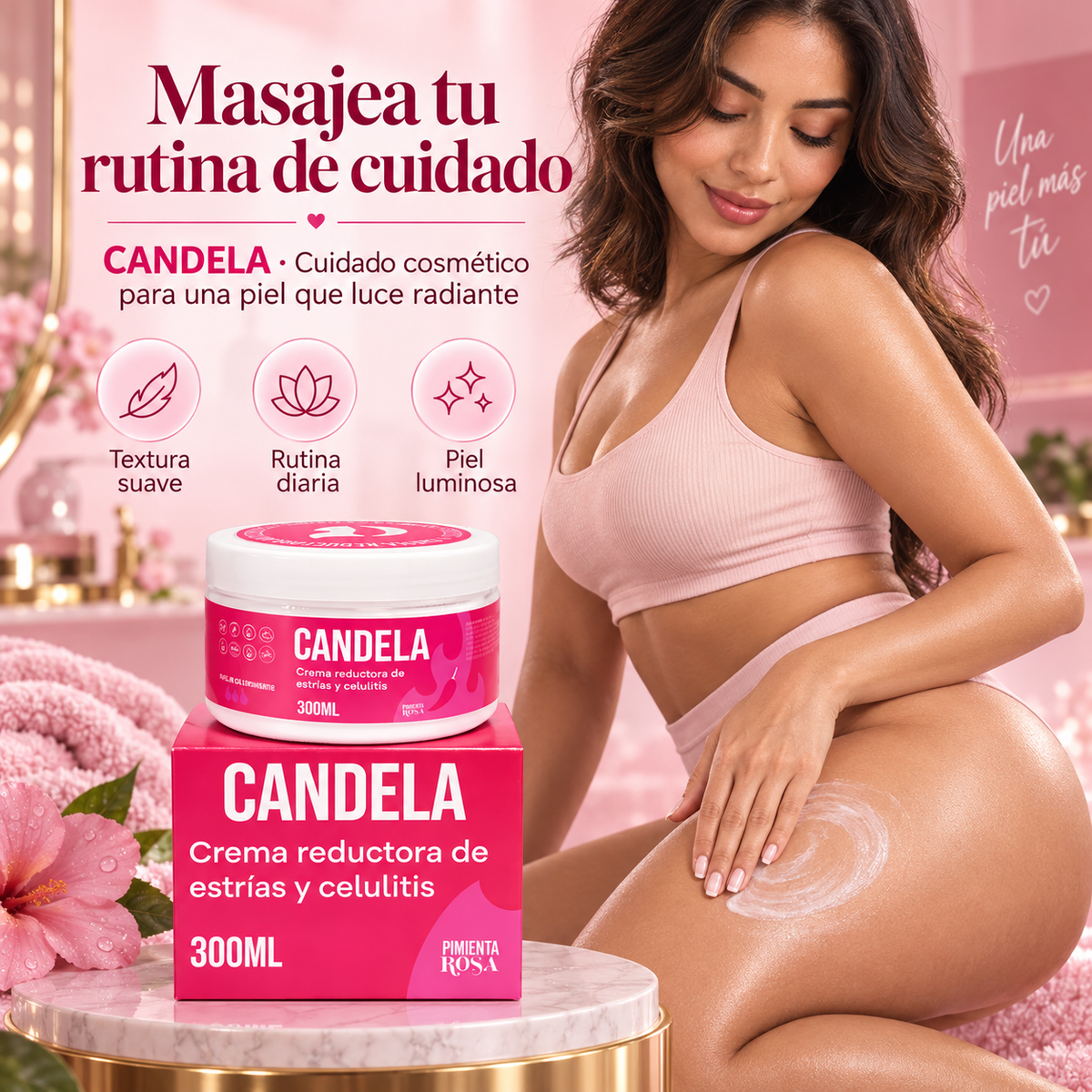 CANDELA BODY SCULPT 300G – PIEL MÁS LISA EN GLÚTEOS Y PIERNAS ✨🔥