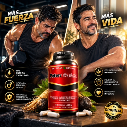 🔥 POTENTÍSIMO 50 CÁPSULAS — ENERGÍA, VITALIDAD Y CONFIANZA 💪⚡