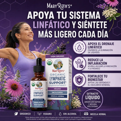 MARYRUTH’S LYMPHATIC SUPPORT 30ML 💧🌿 — Apoyo Linfático Orgánico + 30 Porciones para tu Rutina de Bienestar ✨🔥