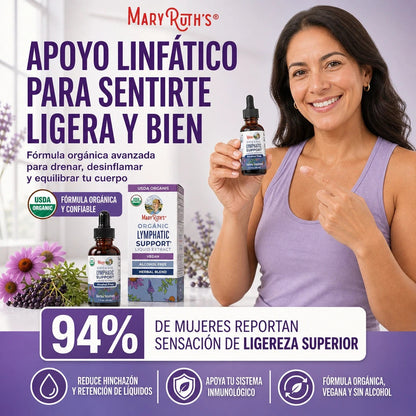 MARYRUTH’S LYMPHATIC SUPPORT 30ML 💧🌿 — Apoyo Linfático Orgánico + 30 Porciones para tu Rutina de Bienestar ✨🔥
