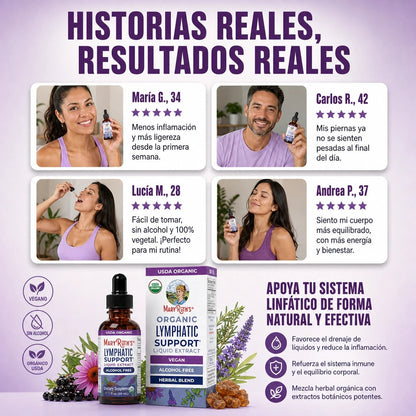 MARYRUTH’S LYMPHATIC SUPPORT 30ML 💧🌿 — Apoyo Linfático Orgánico + 30 Porciones para tu Rutina de Bienestar ✨🔥